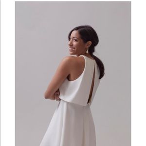 BHLDN Jill Stuart Barrett Crepe Midi Dress